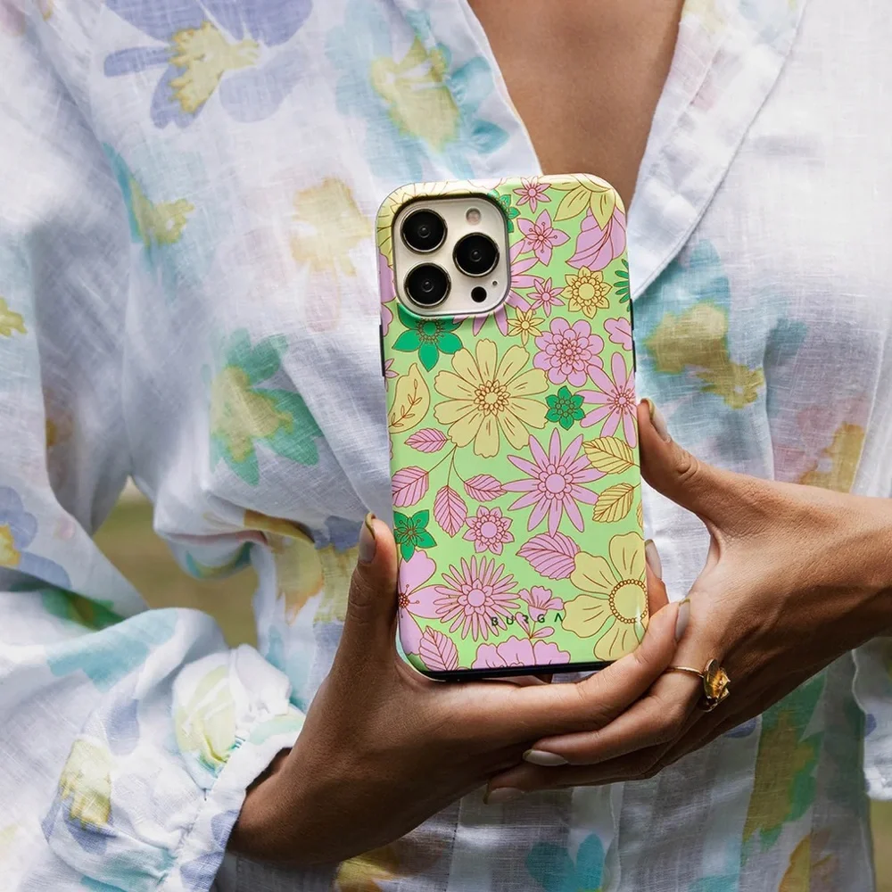 Burga iPhone 14 Pro Case | Amalfi Coast - Colorful Floral | MagSafe | NEW - Picture 8 of 8